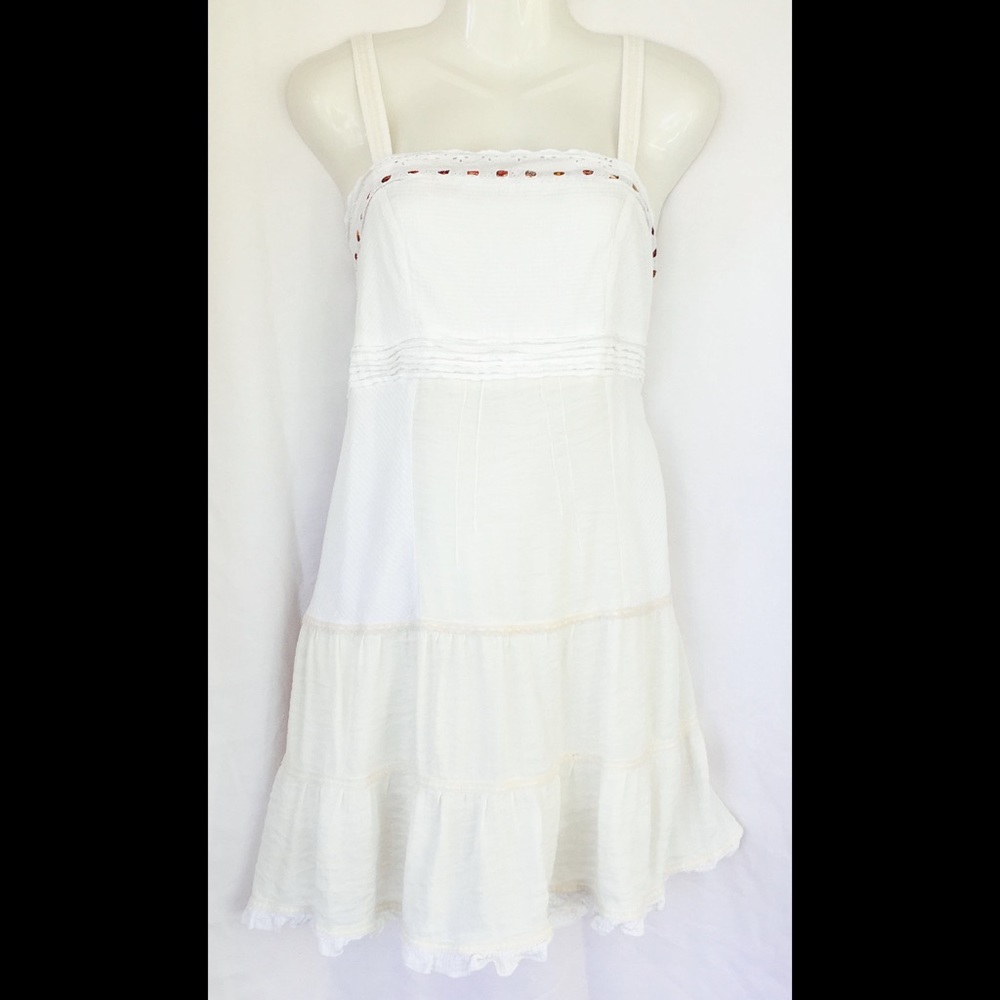 Aventures Des Toiles White Summer Sundress 44